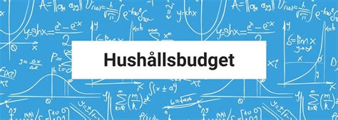 hushållsbudget mall gratis|Hushållsbudget – så gör du en budget